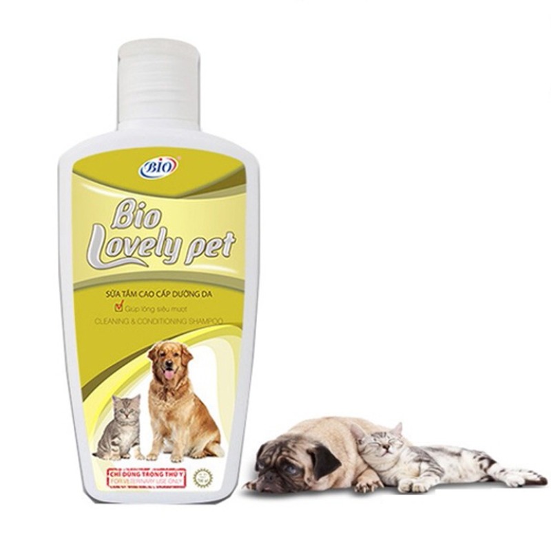 Sữa tắm mượt lông cho chó mèo- Bio Lovely Pet -200ml