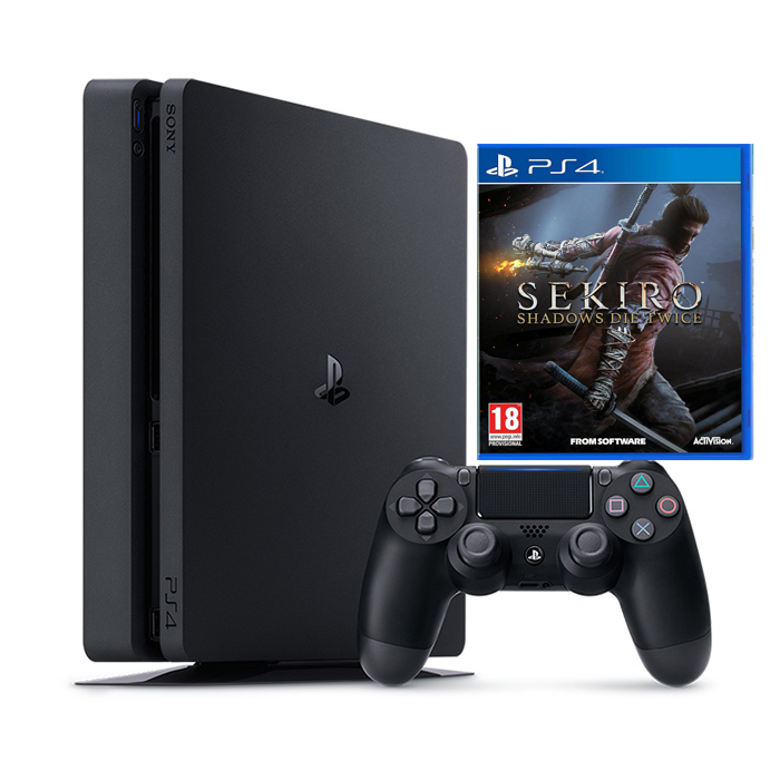 Bộ Máy Chơi Game Playstation 4 Slim Model 2218A (500GB) Kèm Đĩa Game Sekiro : Shadows Die Twice - Chính Hãng