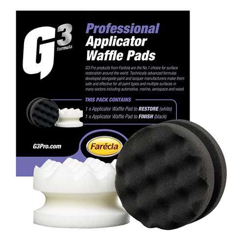 Bộ mút nhỏ trắng và đen Farécla cao cấp G3 Pro Applicator Waffle Pads chuyên dùng cho bảo dưỡng ô tô
