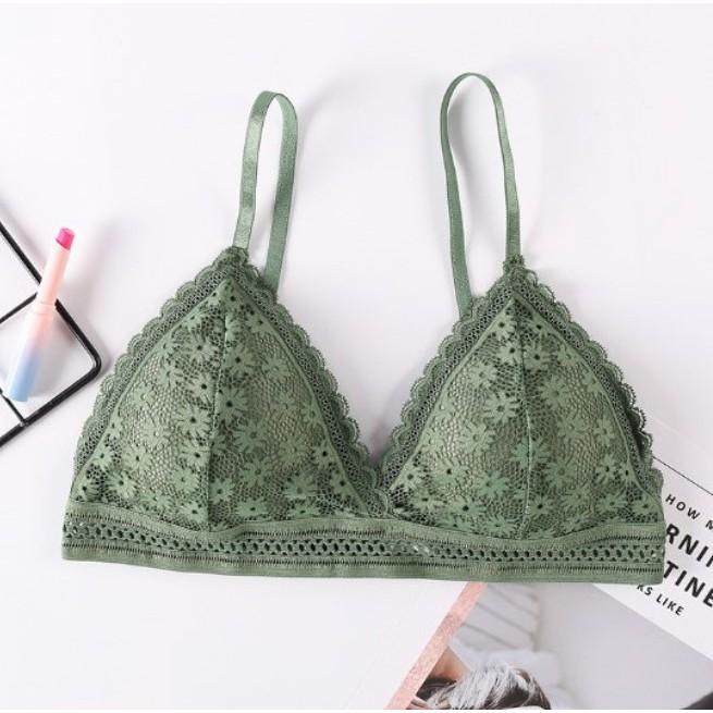 BR16 Bra ren hoa không gọng có đệm Cao cấp_SSB020