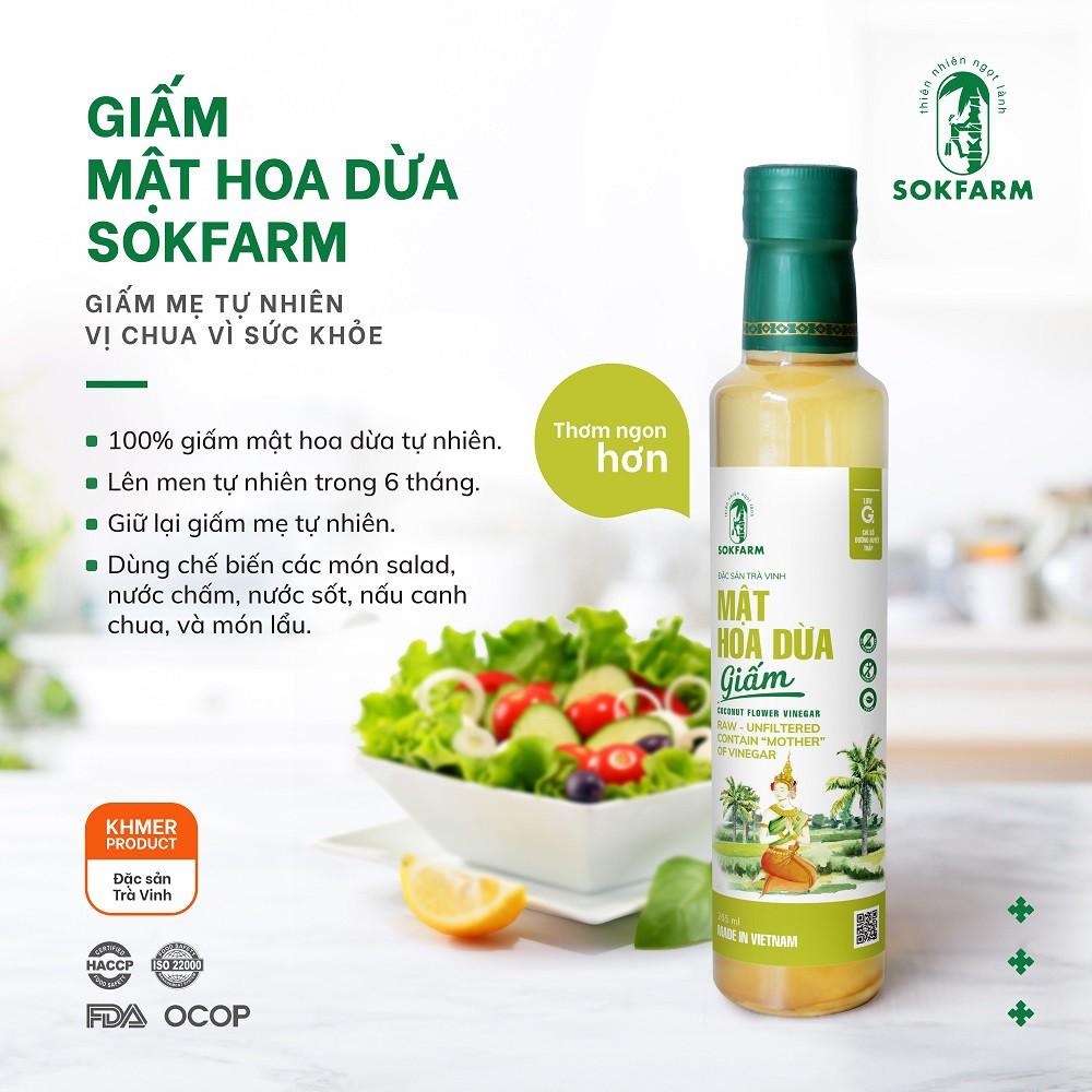 GIẤM Mật Hoa Dừa SOKFARM - 256 ml - MEKONG HOME