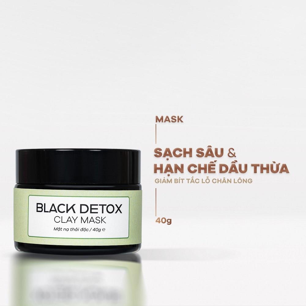 Mặt Nạ Đất Sét Zakka Naturals Thải Độc Da Black Detox Clay Mask 40g