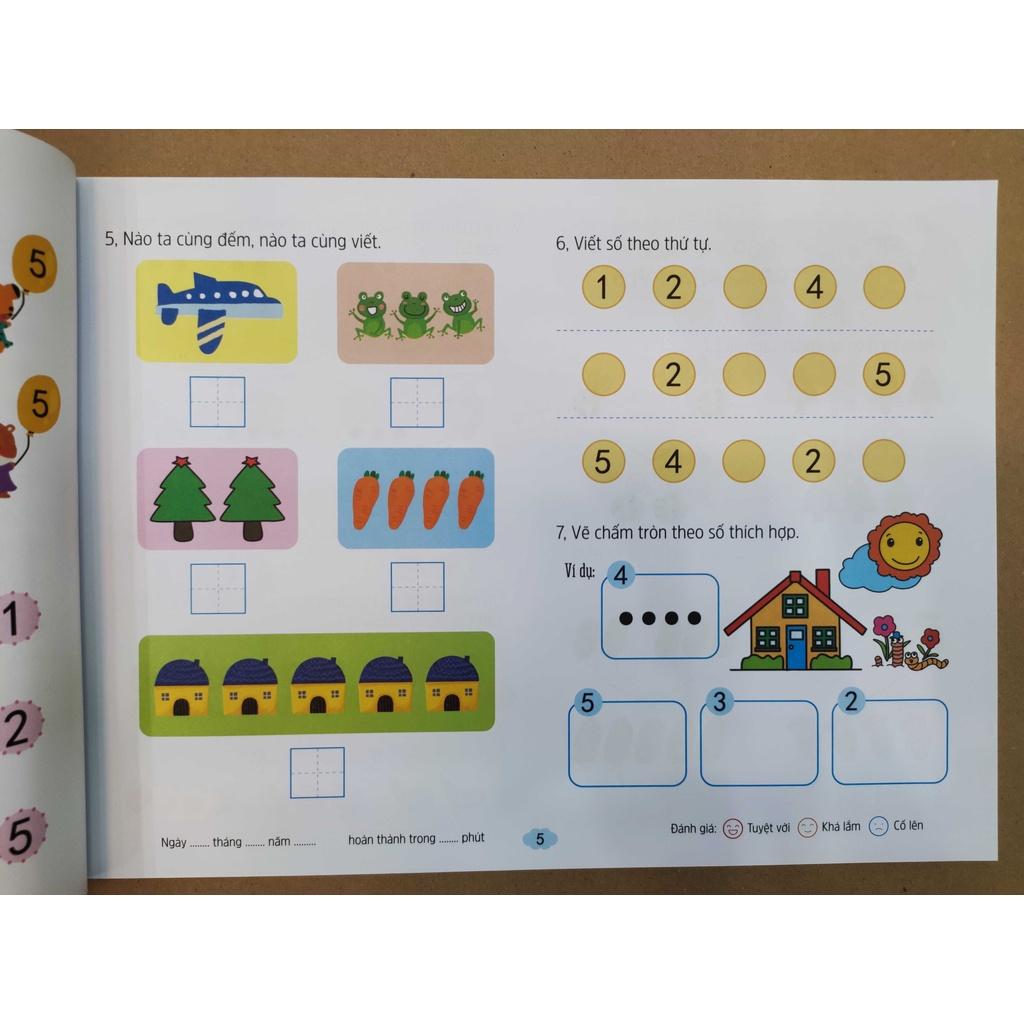 Toán tiền tiểu học - Cộng trừ trong phạm vi 10, 20 - Tập viết cho bé chuẩn bị vào lớp 1