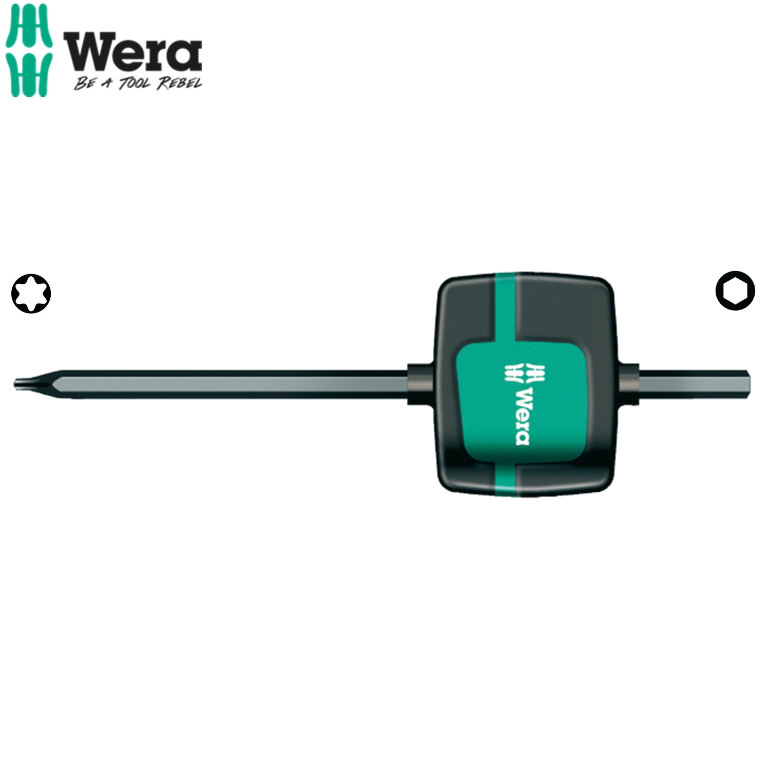 Dụng cụ mở vít dạng lá cờ hoa thị và lục giác 1267 B TX 15/SW 4,0 - Wera 05026373001