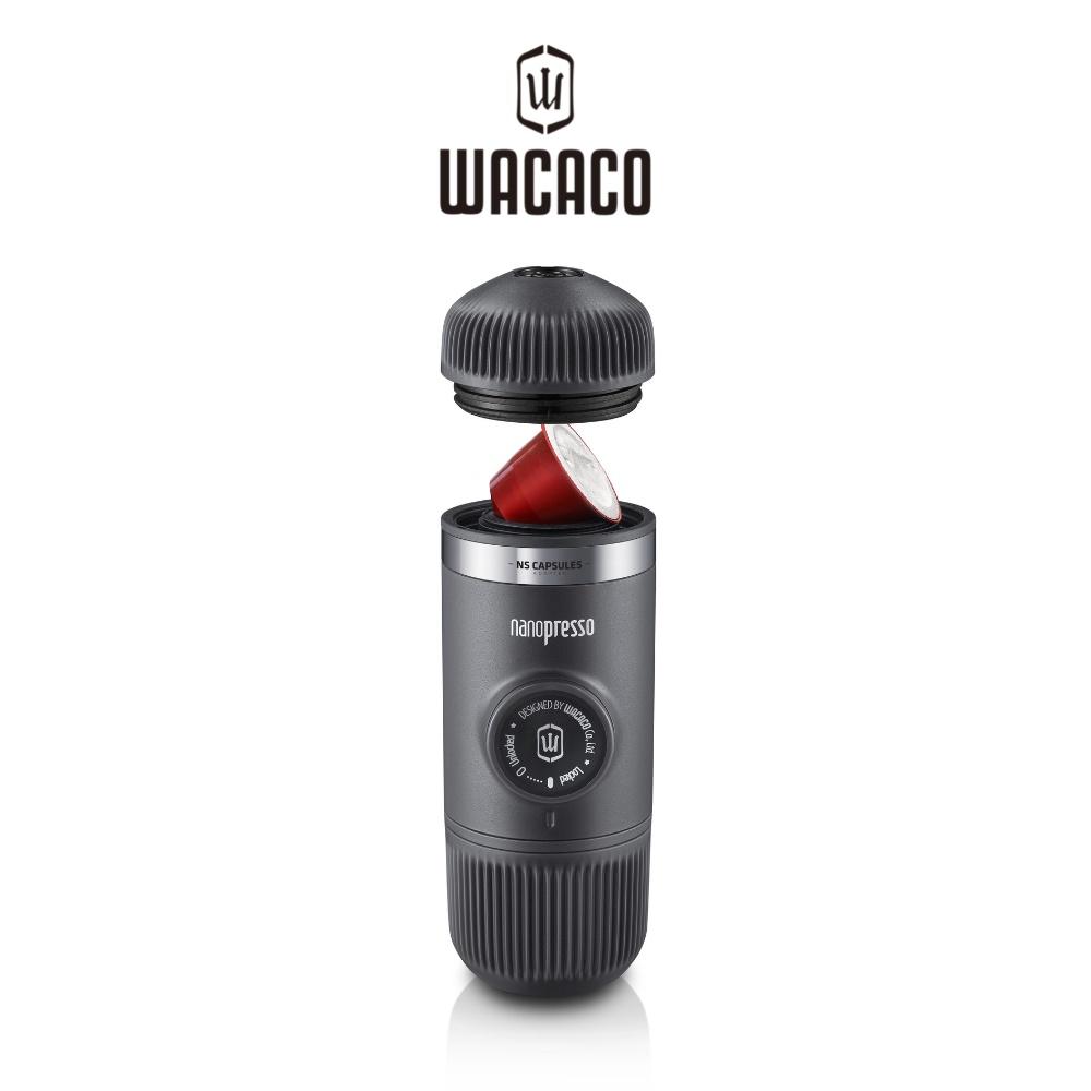 COMBO Wacaco Nanopresso Black + NS Adapter - Máy pha cà phê ép tay cao cấp từ Wacaco