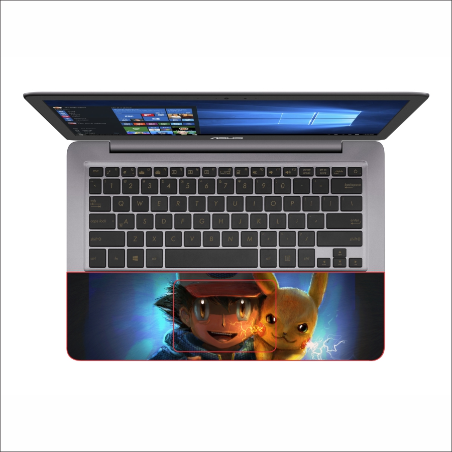 Miếng Dán Skin Decal Dành Cho Laptop - Pikachu 1 - Mã: 111118