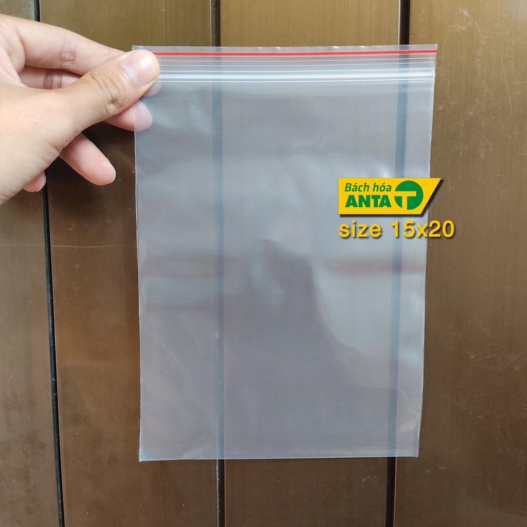 1 ký (kg) túi zip loại dày đẹp - Ấn vào để chọn size - (zip PE, zip lock, zip viền đỏ, zipper)