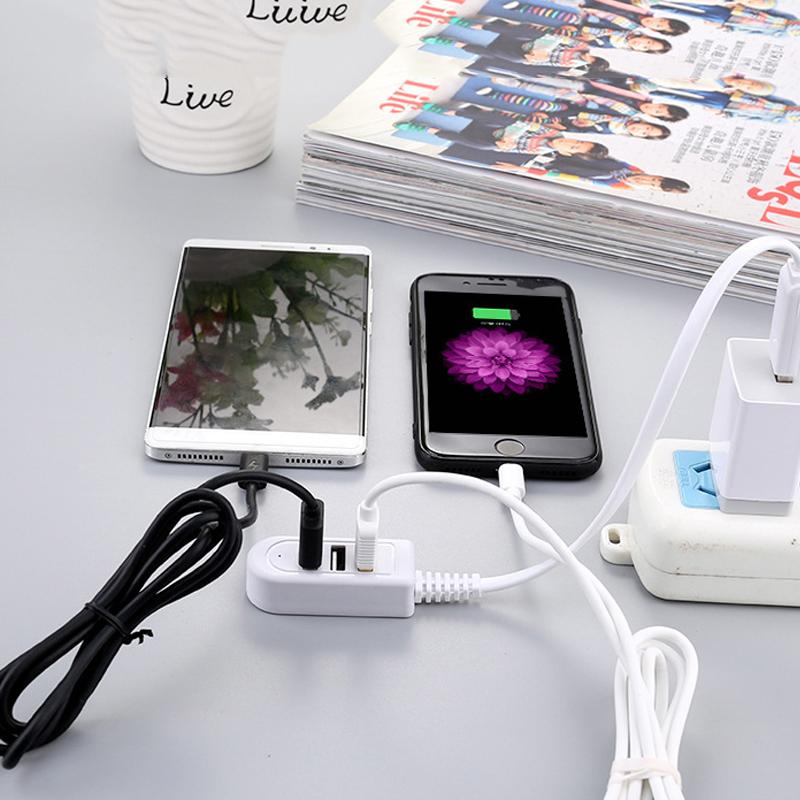 HUB Dòng bộ sạc mở rộng cáp USB 1.2M nhiều hơn bộ chia Kiểu mới 3 USB Hub Sạc Sạc nhanh Chiều dài mở rộng USB: 30cm