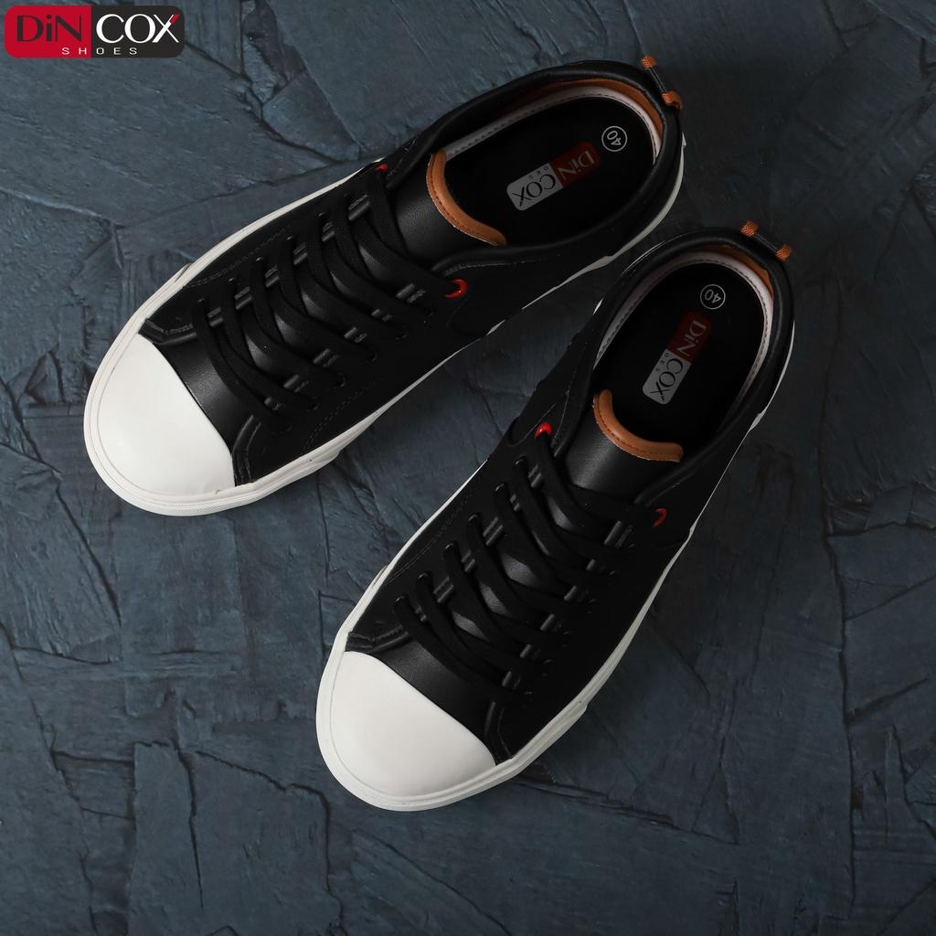 Giày Sneaker Da Nam DINCOX C11 Trẻ Trung, Năng Động Blackshiny