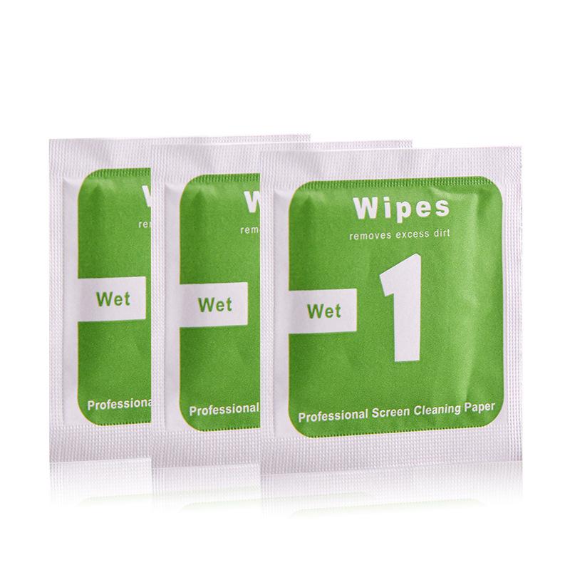 Mobile Phone Screen Wipes Dry Wet Removing fingerprints Cleaning Wipes