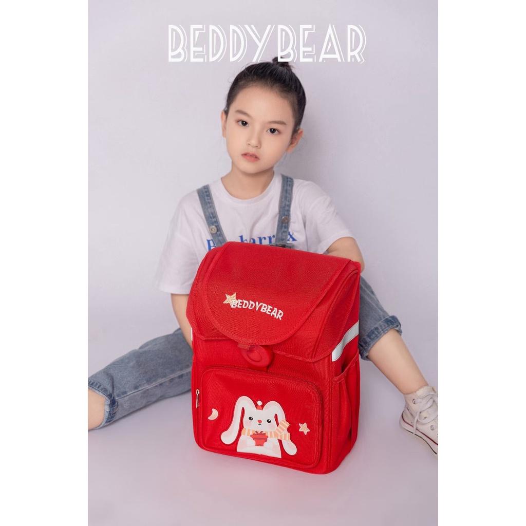 Balo Trẻ em Cấp 1 Beddy Bear Schoolbag Thỏ Đỏ phù hợp Bé đi học từ lớp 2 trở lên - Mã BF-THO. Kích thước 39 x 30 x 22 cm. Chính hãng Beddybear