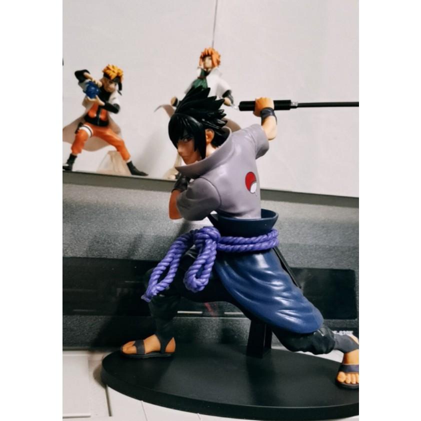 Mô Hình Figure Naruto Uchiha Sasuke sharingan chiến đấu 20cm