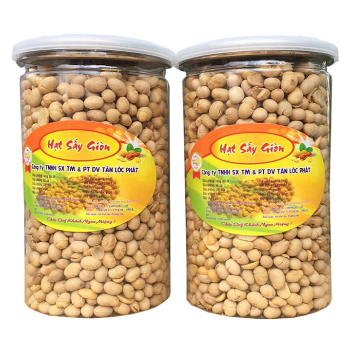 2 HŨ ĐẬU NÀNH SẤY THƠM NGON (MỖI HŨ 400G)