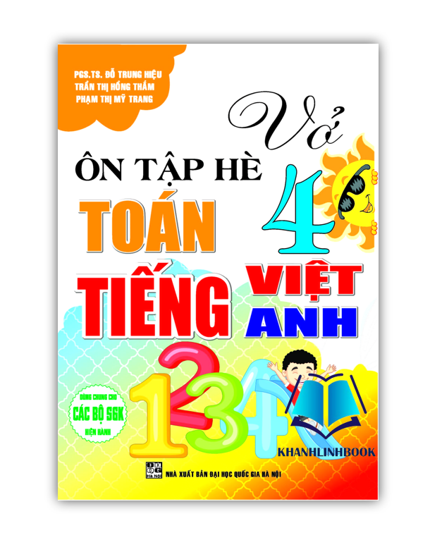 Sách - Vở Ôn Tập Hè Toán - Tiếng Việt - Tiếng Anh Lớp 4