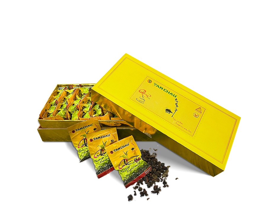 Trà Oolong Tâm Châu hộp vàng 500gr