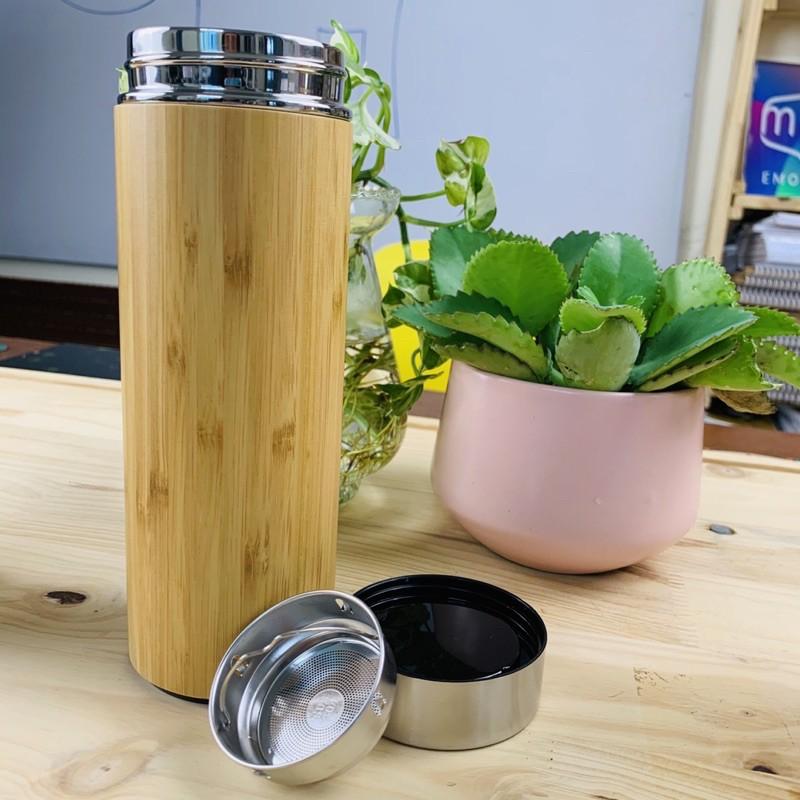 Bình giữ nhiệt tre 330ml sản xuất tai vietnam