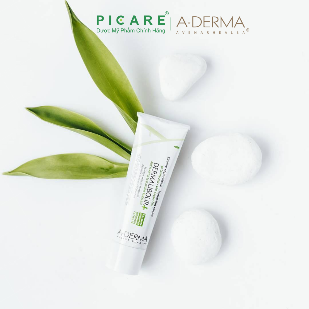 Kem phục hồi dịu da và kháng khuẩn Dermalibour + Repairing Cream A-Derma 50ml
