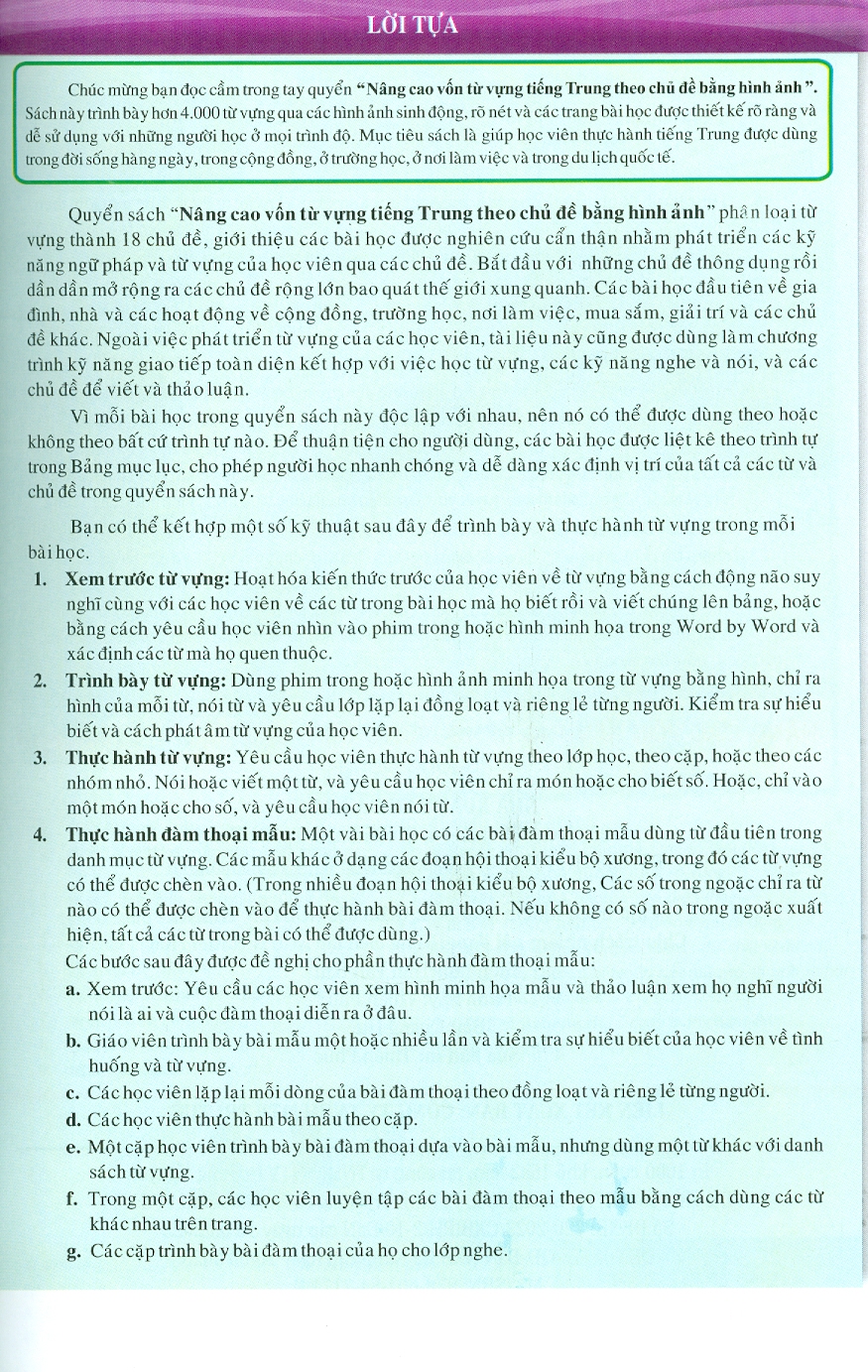 Nâng Cao Vốn Từ Vựng Tiếng Trung Theo Chủ Đề Bằng Hình Ảnh