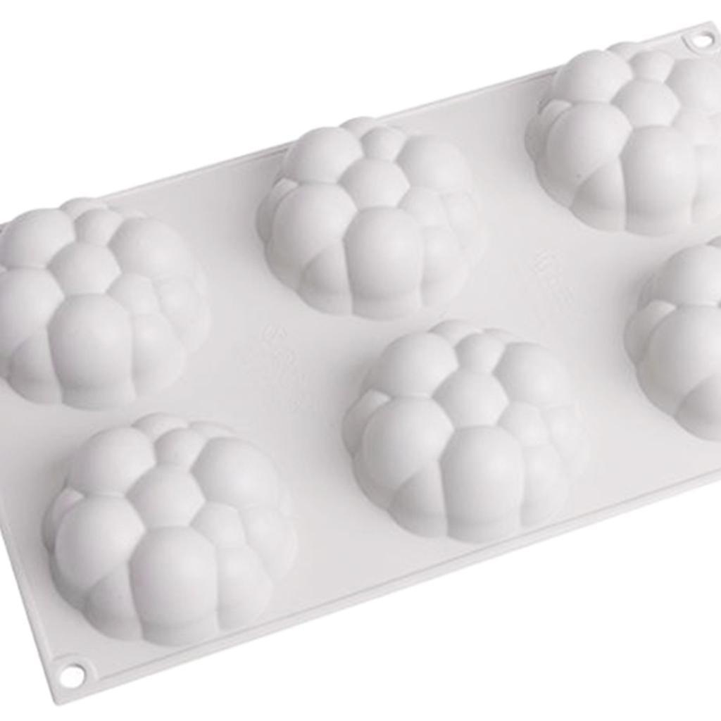 6 Holes Silicone Mousse Baking Mould For DIY Cake Dessert Chocolate