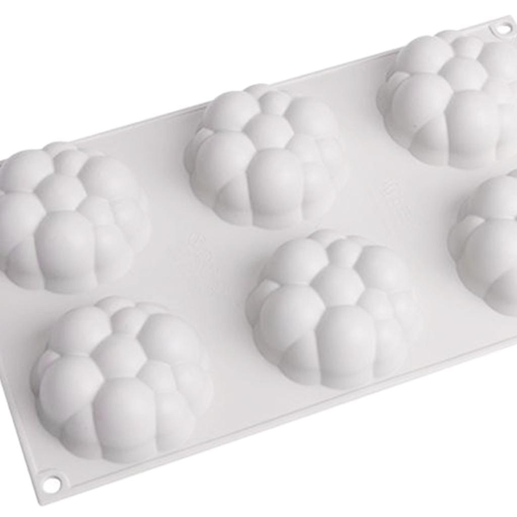 6 Holes Silicone  Mousse Baking Mould For DIY Cake Dessert Chocolate