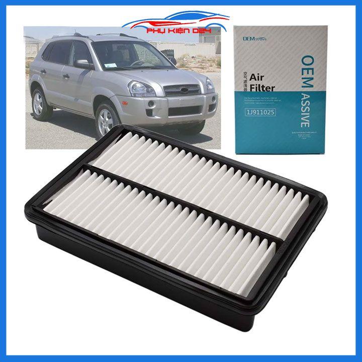 Lọc gió động cơ ô tô Tucson 2.0 2.7 2004-2010, Sportage 2.0 2.7 2004-2010 Mã 28113-2F250, 08000
