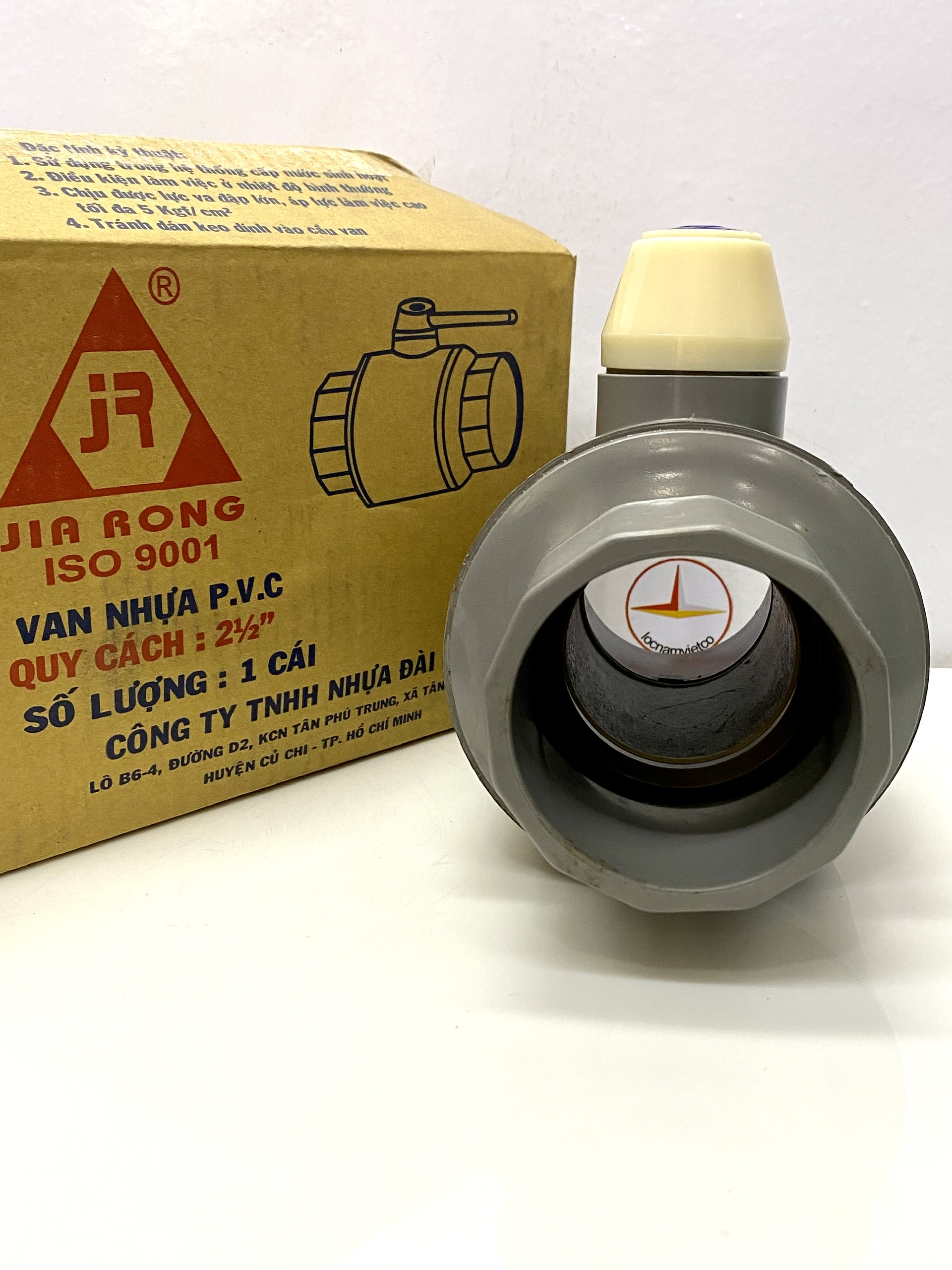 Van 75 tay trắng nhựa PVC Jiarong - FB025
