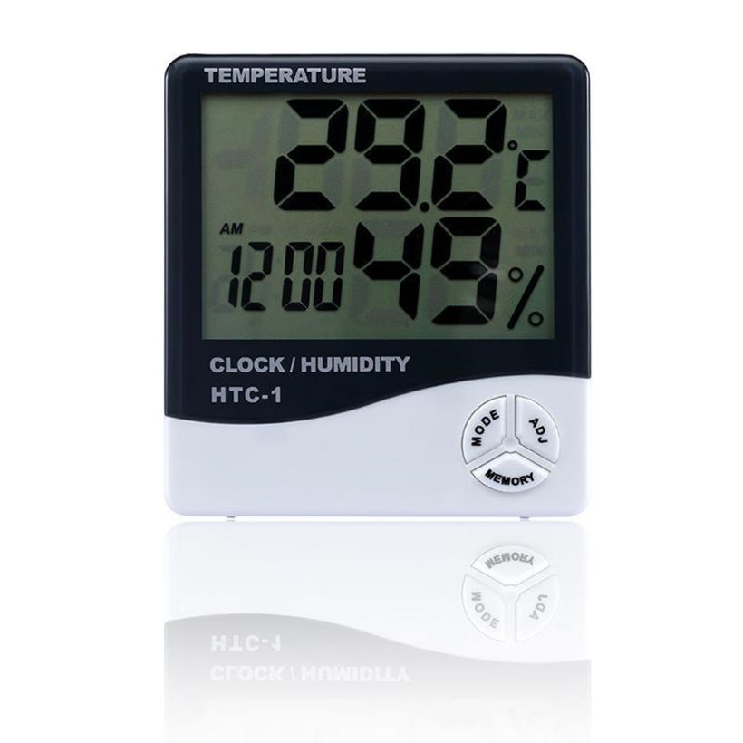 Combo 2 Đồng hồ đo nhiệt độ độ ẩm điện tử HTC-01