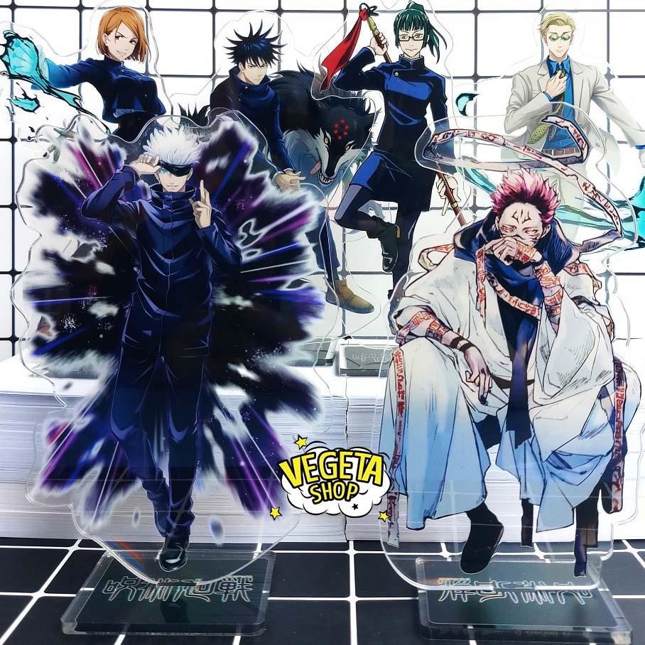 Mô Hình Tượng Standee Acrylic Mica 2 mặt Jujutsu Kaisen Chú thuật hồi chiến Itadori Sukuna Gojo Nanami Toge Yuta Megumi