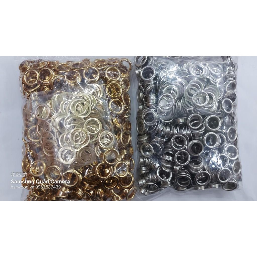 Khoen ore 10mm Khoen mắt cáo 10ly Bằng Thau không gỉ Màu Bạc Vàng Đồng Khuy mắt cáo Bấm Vải Phụ liệu may mặc