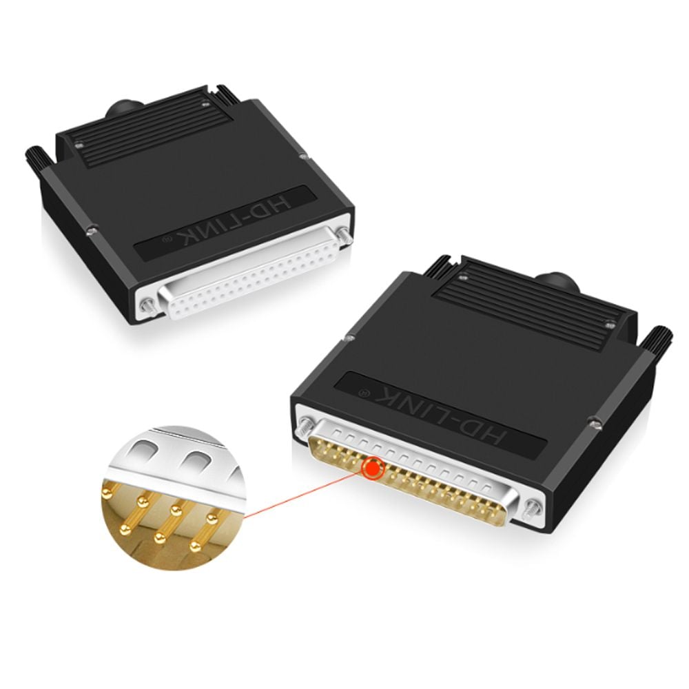 Đầu bấm cáp DB37 cổng đực + vỏ ốp nhựa HDLINK YL-SCD-37M. HÀNG CHÍNH HÃNG