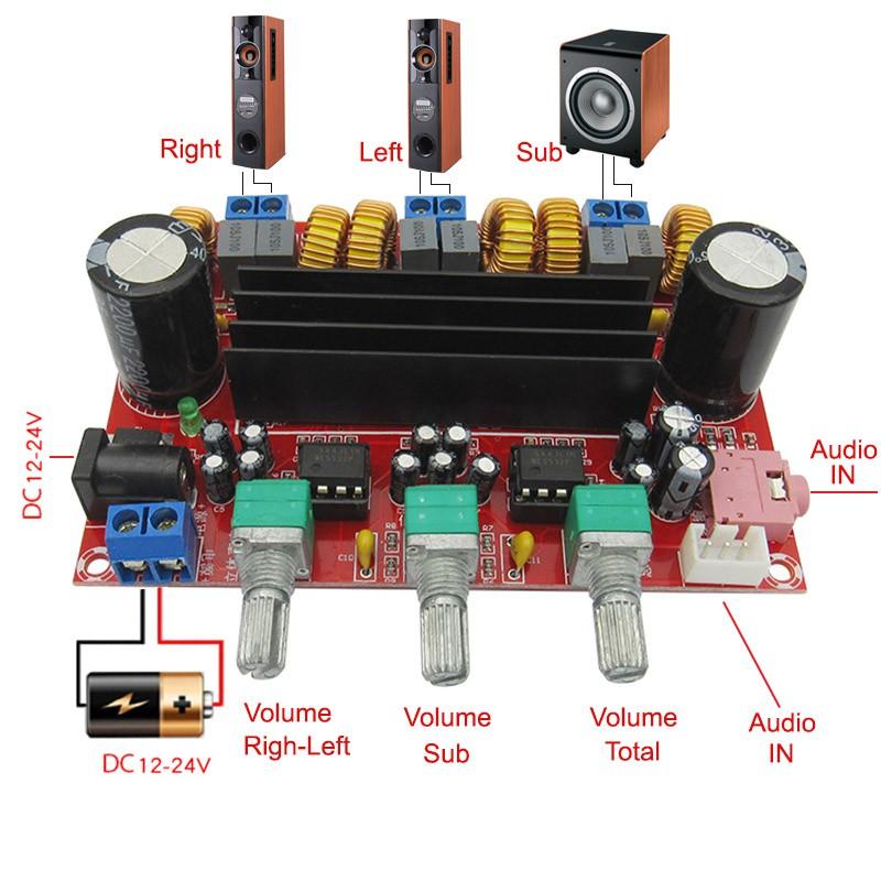 Module mạch khuếch đại âm thanh 2.1 - TPA3116D2
