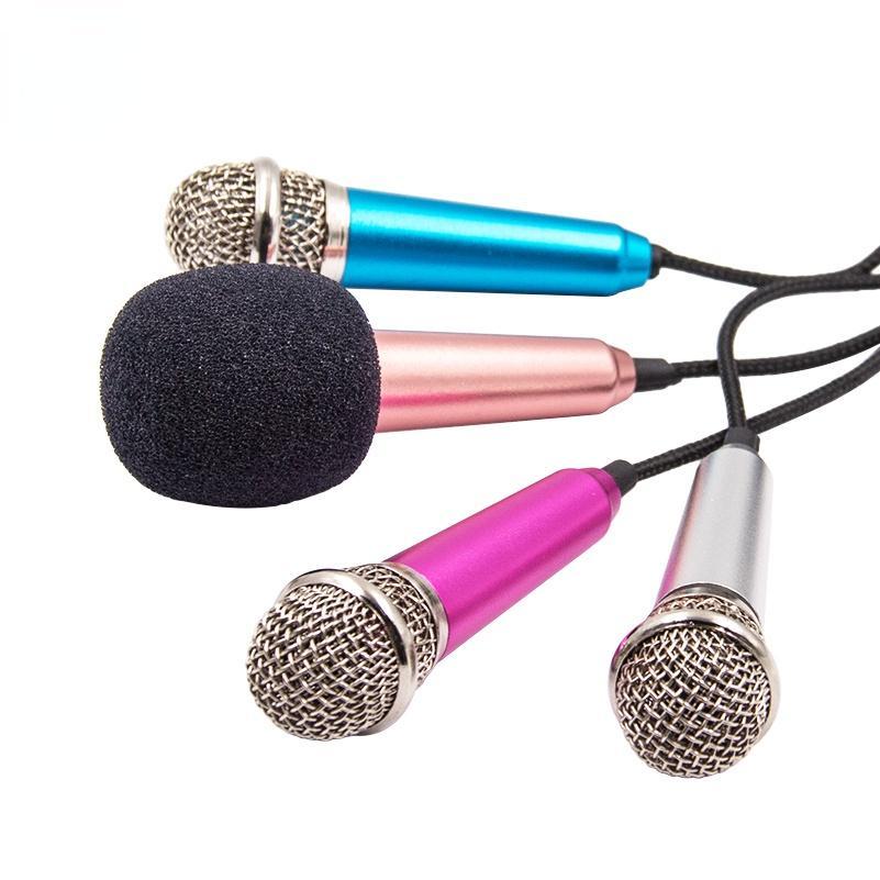 Mới Micro Mini Hát Karaoke KTV Giắc Cắm 3.5mm Cho Điện Thoại / Laptop / PC Để Bàn