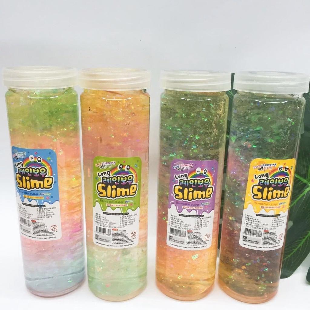Slime KIM TUYẾN SAO GIẤY dẻo mềm bóng phồng mix 3 màu cực đẹp Đồ chơi hũ slam chất nhờn ma quái squishy