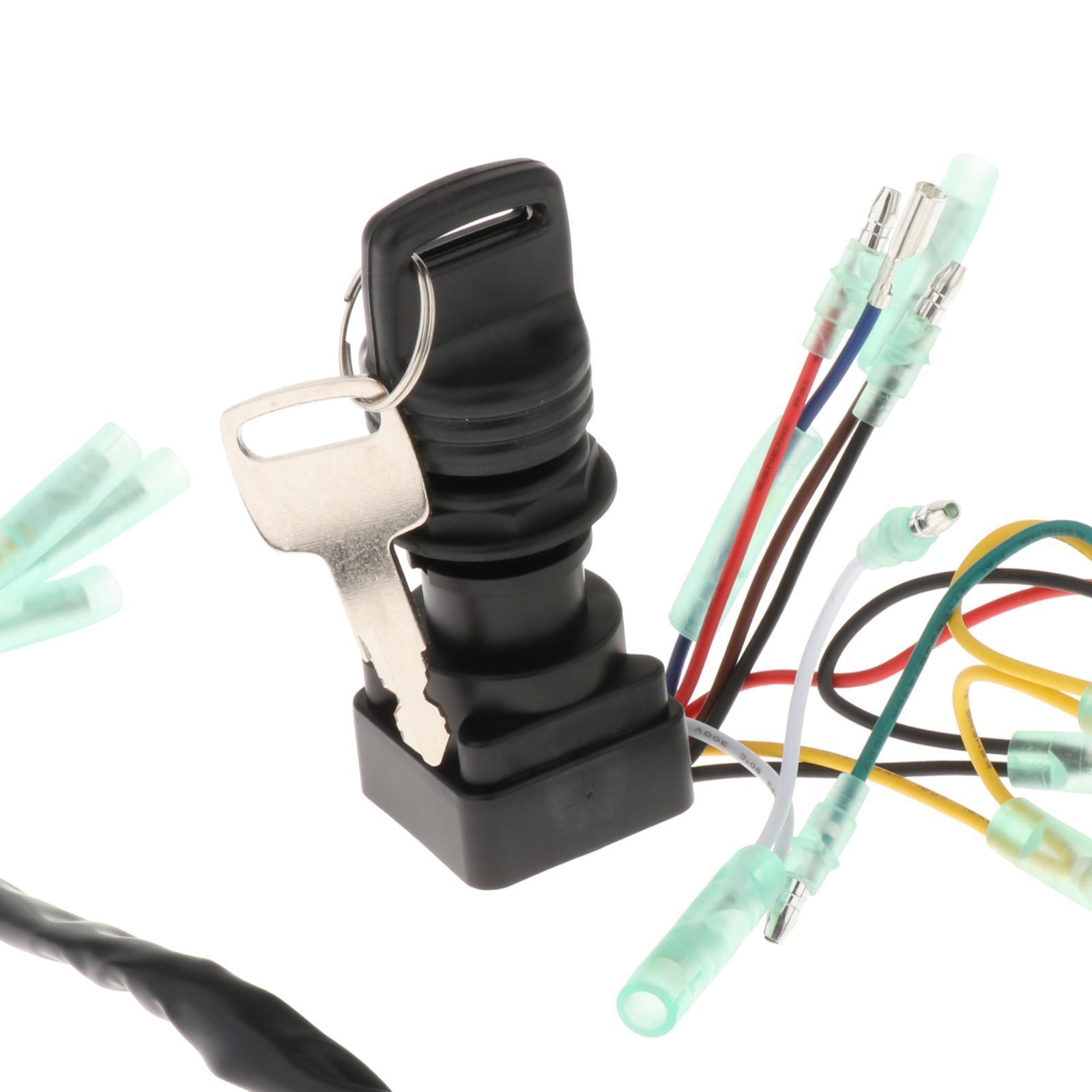 Ignition Key Switch 703-82510-42-00 for Outboard Motors Remote Control Box Replacement Vehicle Spare Parts Durable