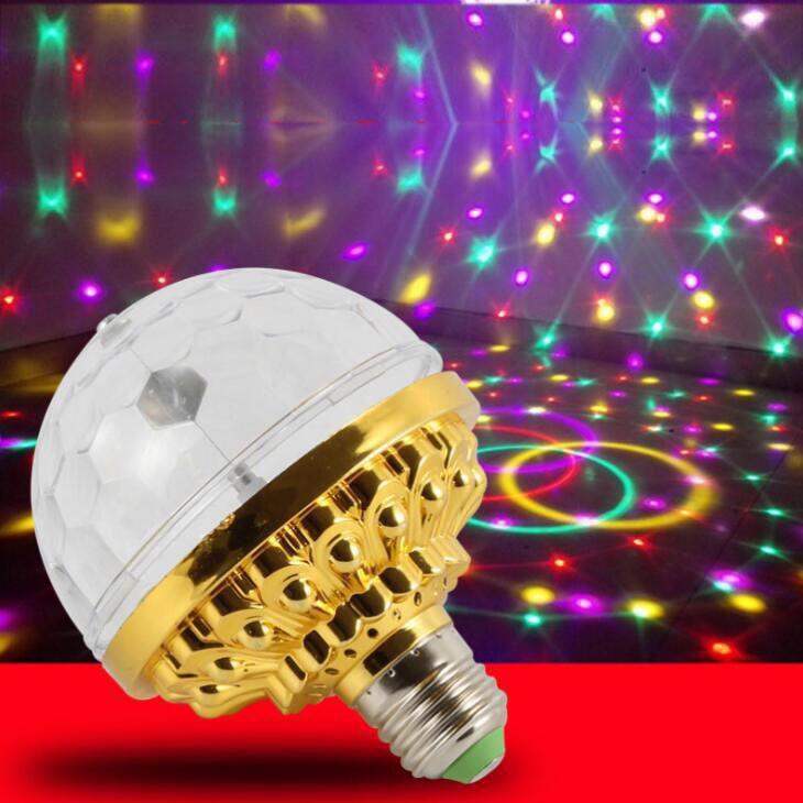 Đèn Led Xoay Trang Trí 7 Màu Cảm Ứng Xoay 360 Độ - Đèn Trang Trí Sân Khấu, Phòng Karaoke