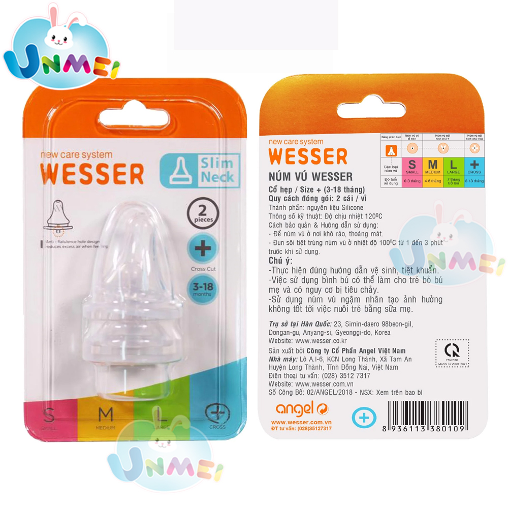 Núm Vú Cổ Hẹp Wesser Size