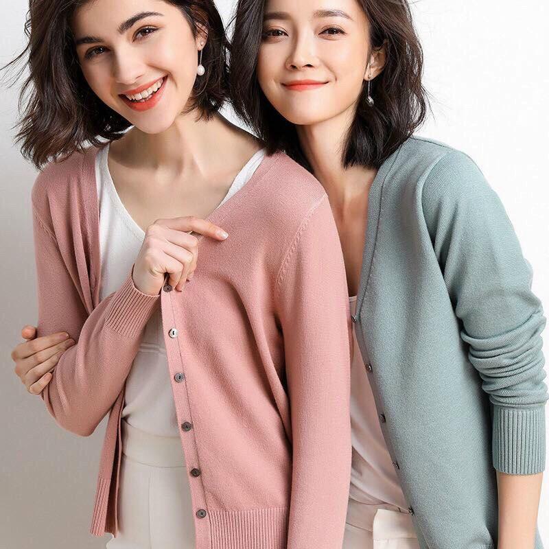 Áo len cardigan 5 KHUY chất đẹp