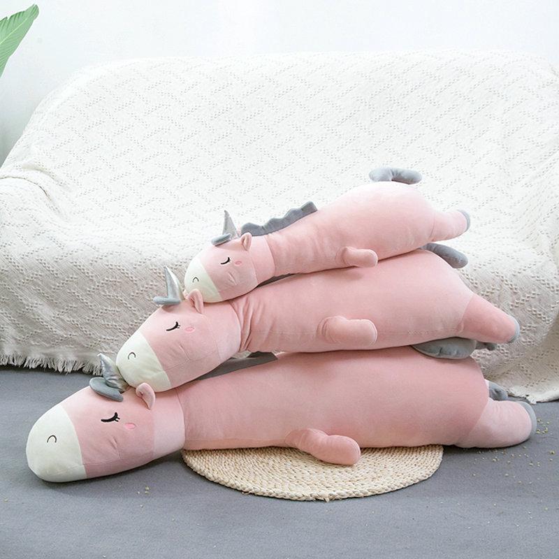 Đồ Chơi Mềm Kỳ Lân Nhồi Bông Một Sừng Tặng Chất Lượng Cao Gối Ngủ Động Vật Giường Trang Trí Đệm Ném Gối Đồ Chơi Trẻ Em