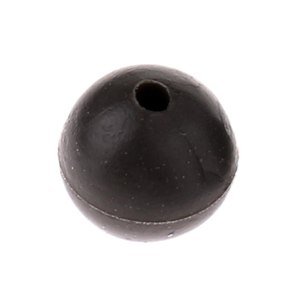 20pcs 5mm Rubber Fishing Beads Lure Carp Fishing Beads Terminal Tackle Suitable for Lake River Fishing