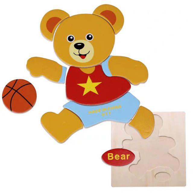 Combo 5 Tranh ghép hình 3D bằng gỗ
