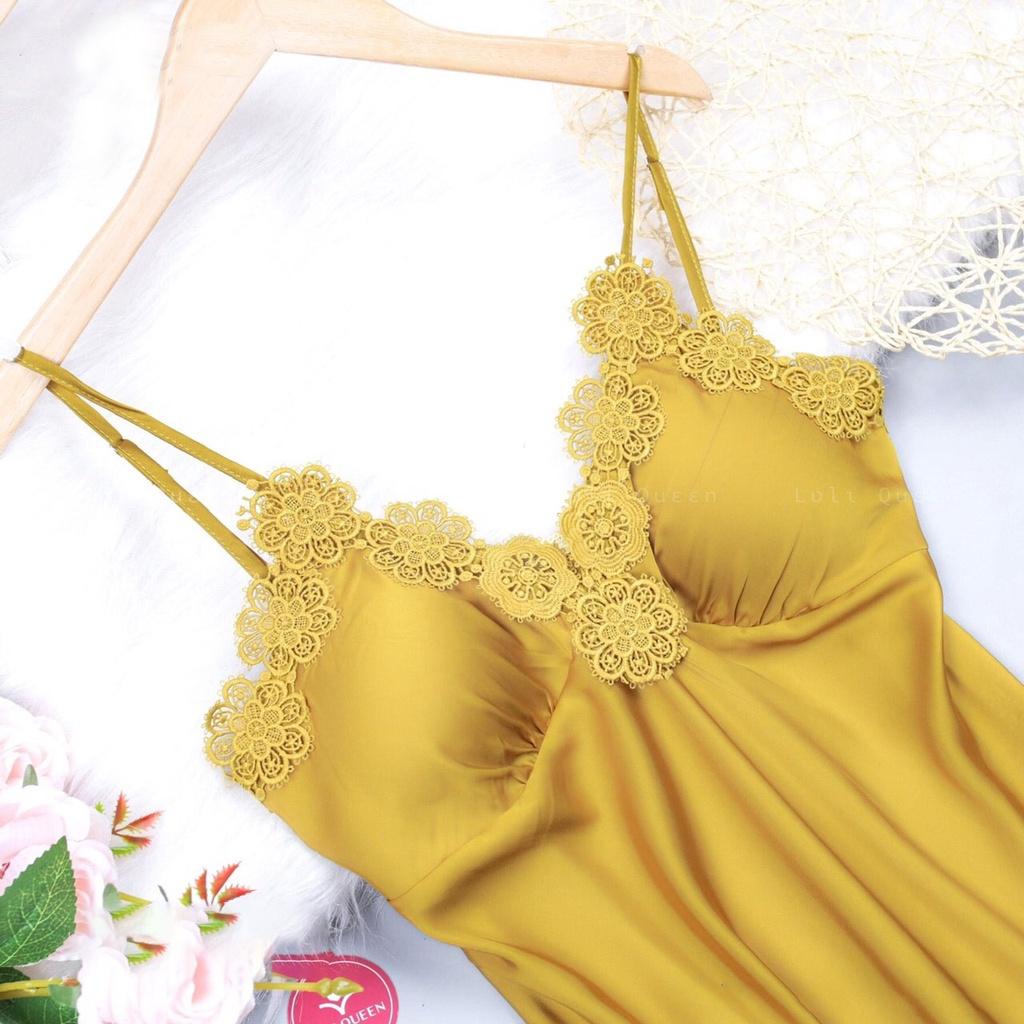 Đầm Ngủ Hai Dây Phối Ren HV08