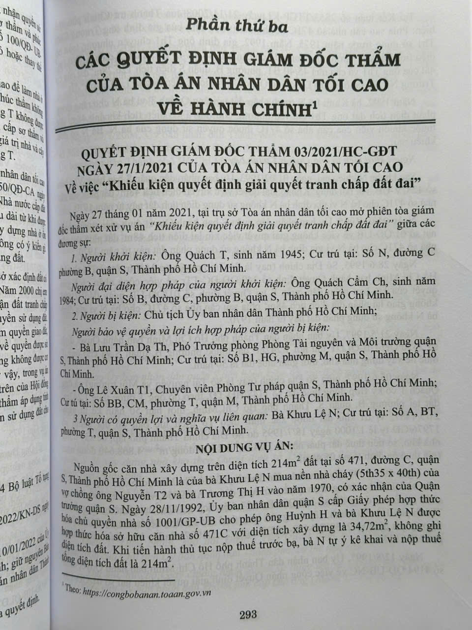 Sách Quyết Định Giám Đốc Thẩm Của Tòa Án Nhân Dân Tối Cao Về Hình Sự, Dân Sự, Hành Chính, Kinh Doanh, Thương Mại, Lao Động, Hôn Nhân Gia Đình (V2432A)