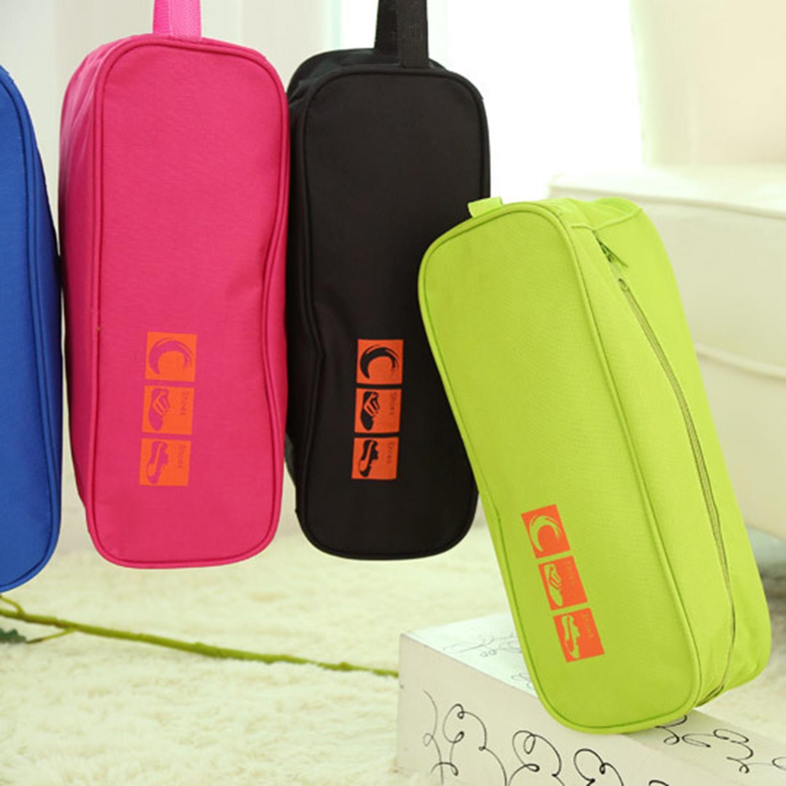 Travel for Packing Shoe Pouch Lightweight Dustproof with Zipper Oxford Fabric Shoe Organizer Bag Shoe Storage Bag for Home Vacation