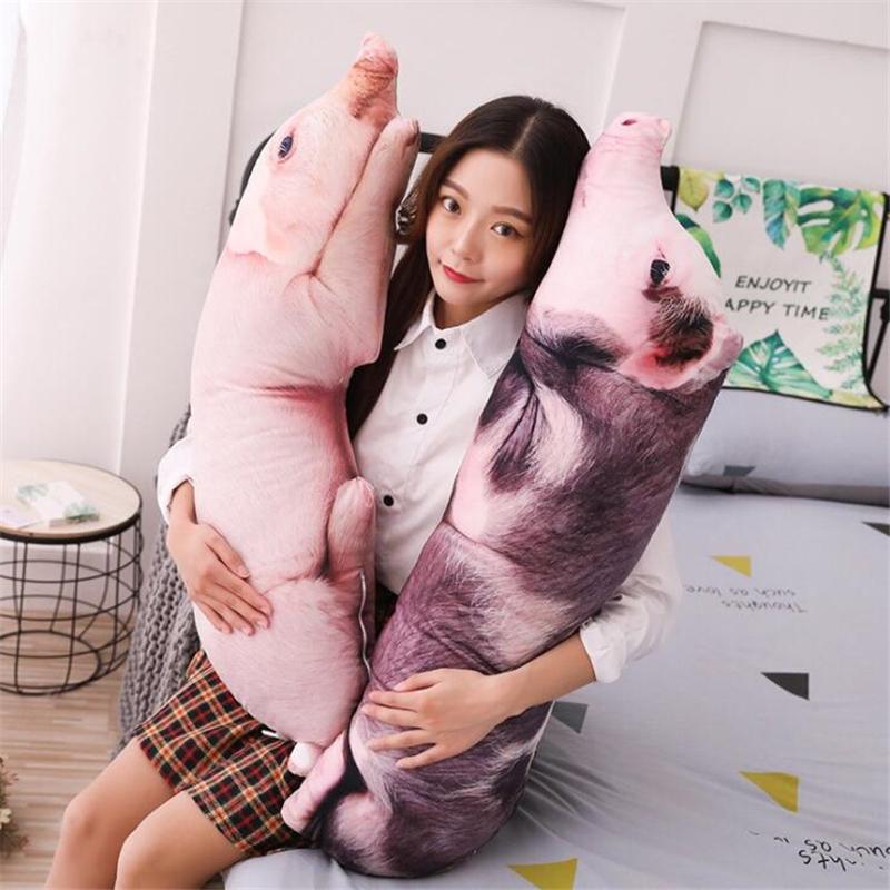 Mô Phỏng Ngủ Lợn Sang Trọng Gối Thú Nhồi Bông Gối Trẻ Em Người Lớn Vật Nuôi Tăng Cường Sofa Ghế Trang Trí Người Bạn Tặng 50/70/90/120Cm