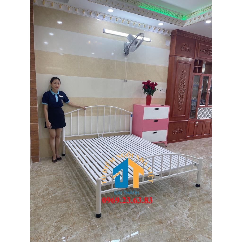 Giường sắt mỹ nghệ 1m6x2m Đại Thành