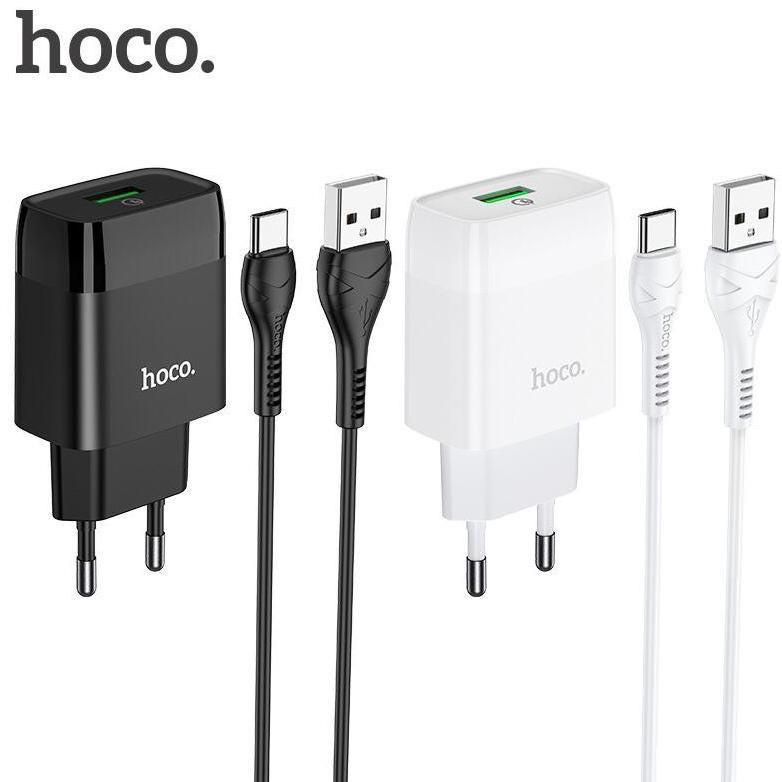 Bộ sạc Hoco C72Q, hỗ trợ sạc nhanh 3A, PD 18W, tương thích với nhiều thiết bị điện thoại