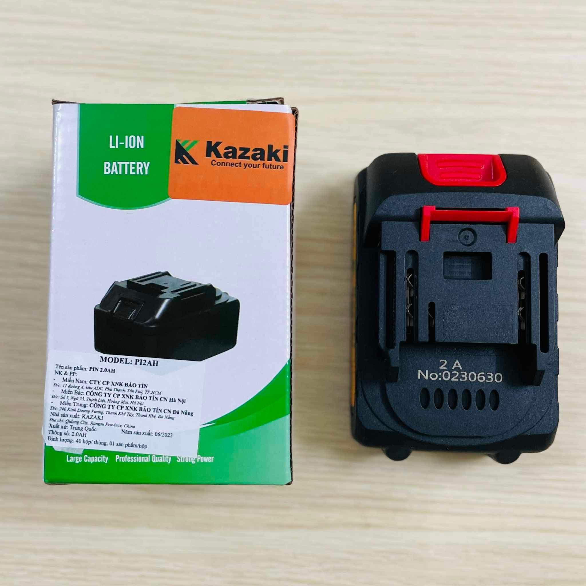 PIN 1.5AH, 2.0AH, 3.0AH, 4.0AH /21V KAZAKI - HÀNG CHÍNH HÃNG