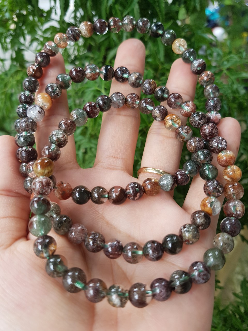 Chuỗi 108 viên ưu linh đa sắc