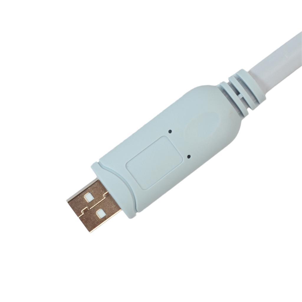 1Pcs USB to RS232 RJ45 Serial Console Cable Line for Cisco / Router
