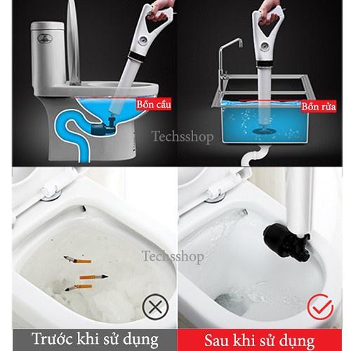 SÚNG THÔNG BỒN CẦU , SÚNG THÔNG TẮC BỒN CẦU BẰNG KHÍ NÉN SỐ 1 với khớp quay 360 độ